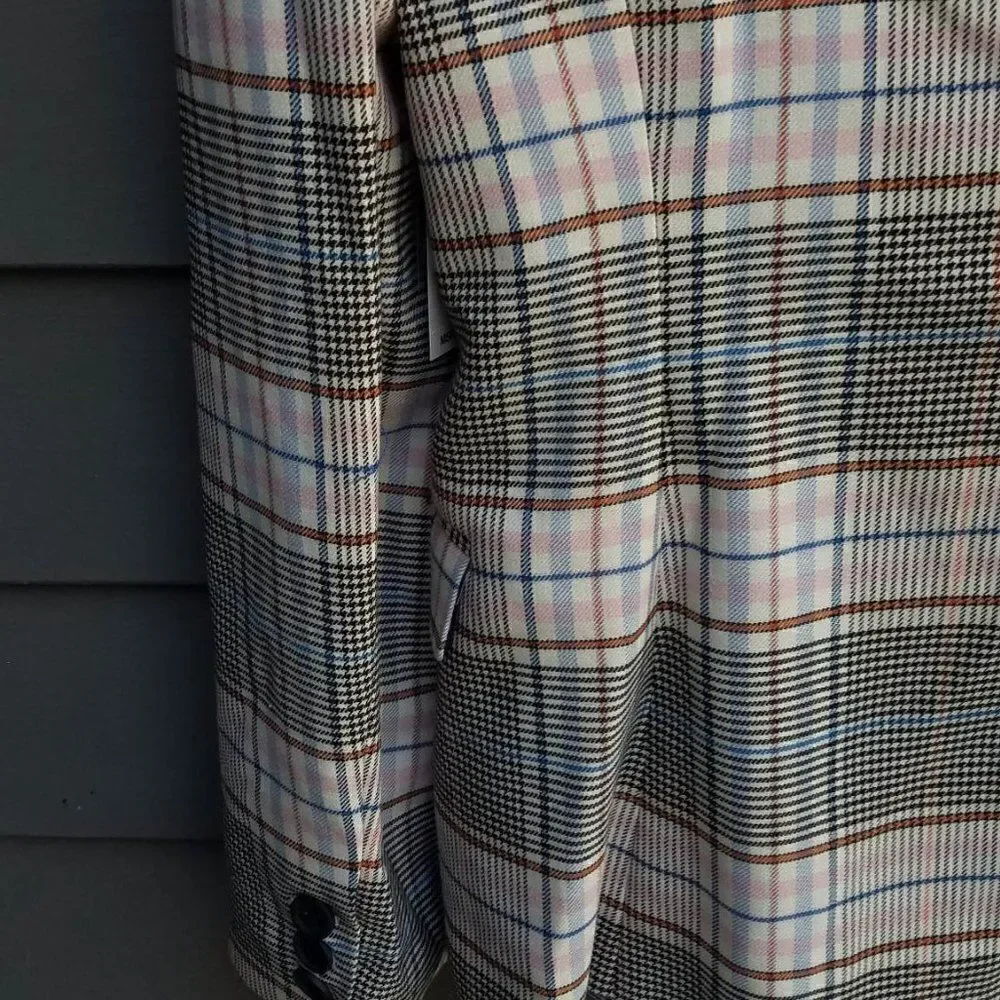 NWT!! Riley & Rae Multi Color Plaid Blazer Size 8 - Picture 8 of 11